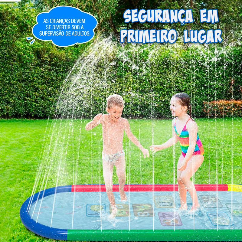 Piscina Inflável Crianças Jogar Tapete De água Verão Brinquedo Spray de água Almofada