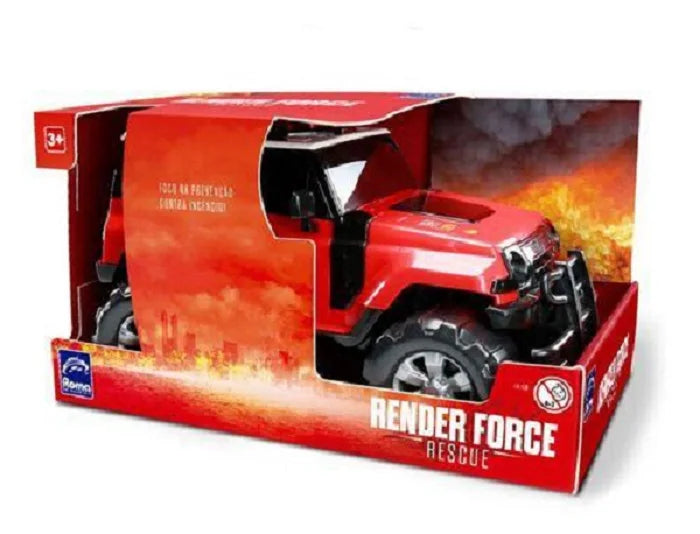 Carro Bombeiro Jeep Render Force Resgate - Grande