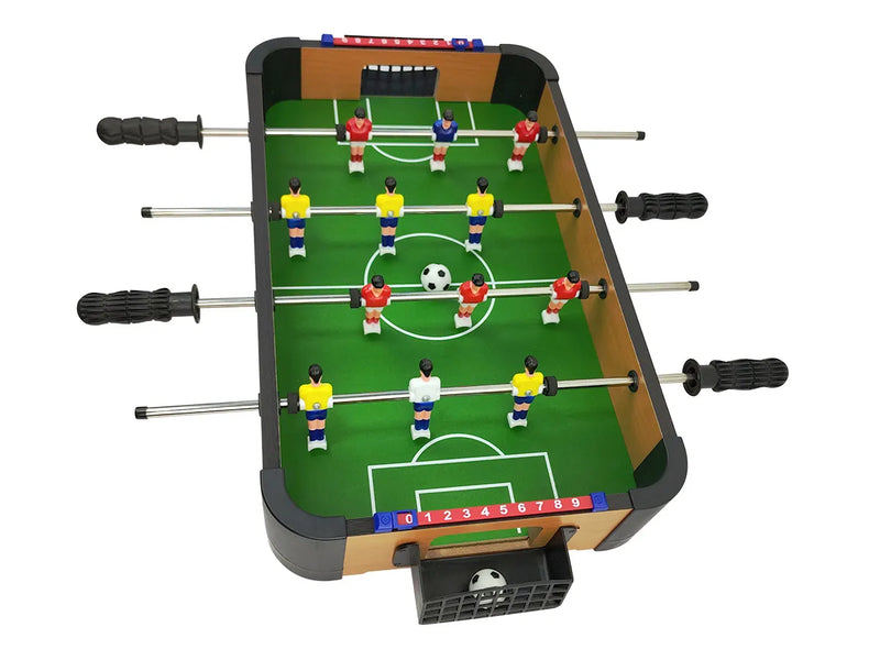 Mesa de Pebolim Mini 51CM Totó Jogo de Futebol Com 2 Bolinhas Brinquedo Hoyle Games